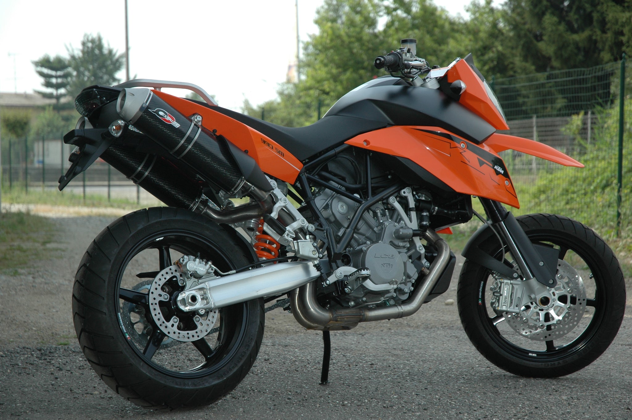 QD EXHAUST KTM 950/990 Supermoto Dual Slip-on Exhaust 