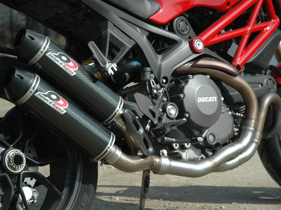 QD EXHAUST Ducati Monster 1100 Evo (12/13) Dual Slip-on Exhaust 