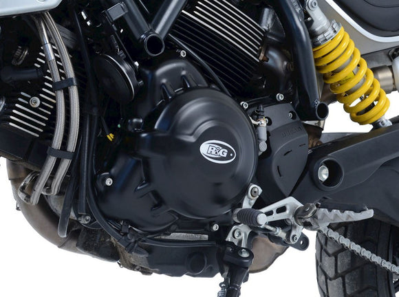 KEC0128 - R&G RACING Ducati Scrambler 1100 (2018+) Alternator & Clutch Covers Protection Kit (mechanical clutch)