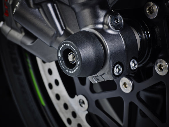 EVOTECH Kawasaki ZX-10R / H2 / SX Front Wheel Sliders – Accessories in the 2WheelsHero Motorcycle Aftermarket Accessories and Parts Online Shop