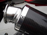 SPARK GDU0819 Ducati Monster S2R / S4R (03/06) Carbon Slip-on Exhaust "Round" (EU homologated; 45° lateral mounting)