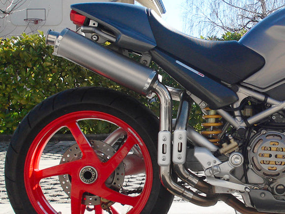 SPARK Ducati Monster S4R / S4RS High Position Titanium Slip-on Exhaust 