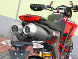 SPARK Ducati Hypermotard 796/1100 Dual Slip-on Exhaust "Round" (EU homologated; carbon)