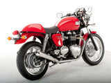 QD EXHAUST Triumph Thruxton Dual Slip-on Exhaust "MaXcone" (EU homologated) – Accessories in the 2WheelsHero Motorcycle Aftermarket Accessories and Parts Online Shop