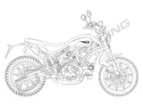 KV402 - CNC RACING Ducati Scrambler 1100 (2018+) Side Panels Screws