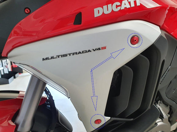 KV459 - CNC RACING Ducati Multistrada V4 Radiator Side Panels Screws