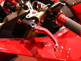 LCR12PR - CNC RACING Ducati / Aprilia / MV Agusta Folding Clutch Lever (Pramac Racing Limited Edition)