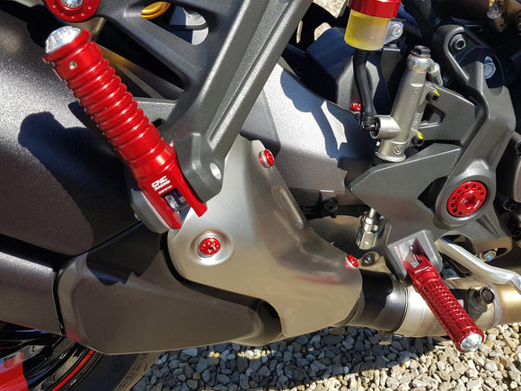 PC123 - CNC RACING Ducati Monster Passenger Footpegs