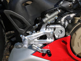 PE408 - CNC RACING Ducati Panigale V4 (2018+) Adjustable Rearset "RPS Carbon"