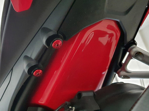 PET40 - CNC RACING Ducati / MV Agusta Rear Footrest Removal Caps (M8)