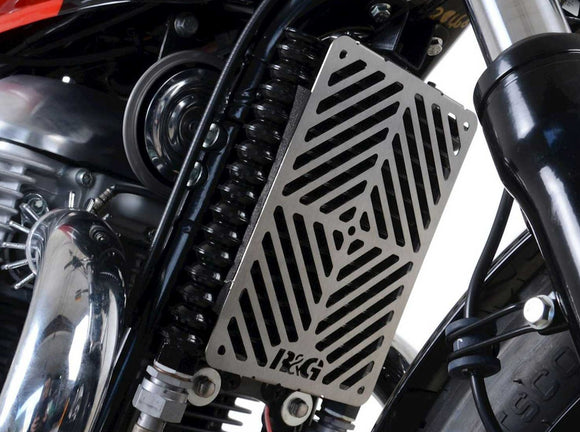 SCG0013 - R&G RACING Royal Enfield 650 Interceptor / Continental (2019+) Oil Cooler Guard (stainless steel)