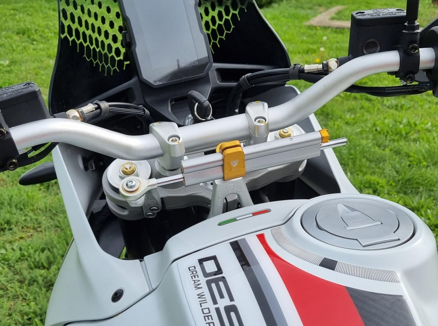 Ducati DesertX OHLINS Steering Damper + Mounting Kit – Two Wheels Hero