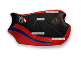 SLD02PR - CNC RACING Ducati Streetfighter V4 Ultragrip Seat Cover (Pramac edition)