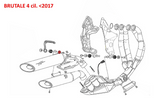 KV452 - CNC RACING MV Agusta Brutale Exhaust Silencer Bracket Collar Screw