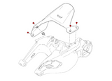 KV455 - CNC RACING Ducati Diavel 1260 Rear Mudguard Screws