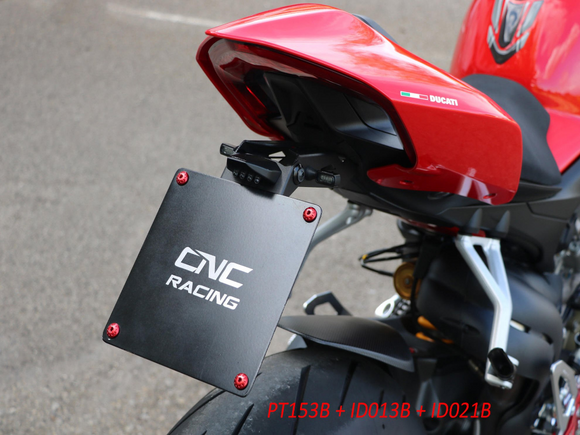 PT153 - CNC RACING Ducati Streetfighter V4 Adjustable LED License Plate Holder