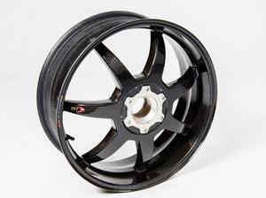 BST Ducati Superbike 916/748/996/998 Carbon Wheel "Mamba TEK" (offset rear, 7 straight spokes, silver hubs)