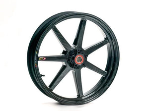 BST Ducati Monster S2R Carbon Wheel "Mamba TEK" (front, 7 straight spokes, black hubs)