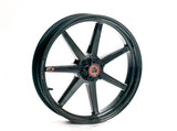 BST MV Agusta Dragster 800 Carbon Wheel "Mamba TEK" (front, 7 straight spokes, black hubs)