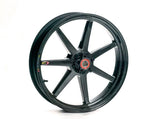 BST Ducati Streetfighter 1098/848 Carbon Wheels "Mamba TEK" (front & offset rear, 7 straight spokes, black hubs)