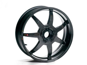 BST Ducati Monster 1200 Carbon Wheel "Mamba TEK" (offset rear, 7 straight spokes, black hubs)