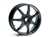 BST Ducati Hypermotard 821 Carbon Wheels "Mamba TEK" (front & offset rear, 7 straight spokes, black hubs)