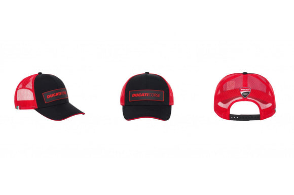 Ducati Corse Trucker baseball cap (50% Cotton, 50% Polyester)