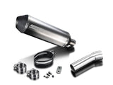 DELKEVIC BMW F650GS / F700GS / F800GS Slip-on Exhaust 13.5" Titanium X-Oval