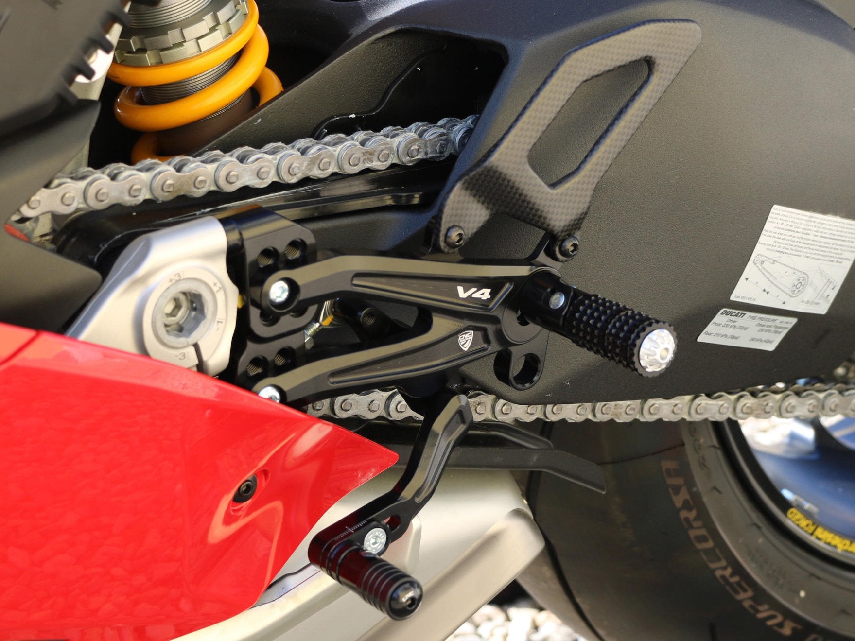 CNC RACING Ducati Panigale V4 Carbon Heel Guards – 2Wheels Hero