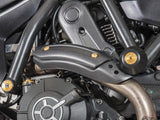 ZA975 - CNC RACING Ducati Monster 797 / Scrambler Carbon Exhaust Pipe Heat Guard