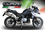 GPR BMW F750GS Slip-on Exhaust "Satinox" (EU homologated) – Accessories in the 2WheelsHero Motorcycle Aftermarket Accessories and Parts Online Shop