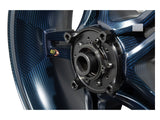 BST Ducati Multistrada 1260/1200 Carbon Wheel "Rapid TEK" (offset rear, 5 slanted spokes, black hubs)