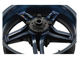 BST MV Agusta F4 Carbon Wheel "Rapid TEK" (offset rear, 5 slanted spokes, black hubs)