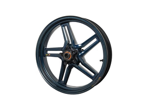BST Ducati Monster 796 Carbon Wheel "Rapid TEK" (front, 5 slanted spokes, black hubs)