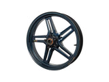 BST Honda CBR1000RR (08/19) Carbon Wheel "Rapid TEK" (front, 5 slanted spokes, black hubs)