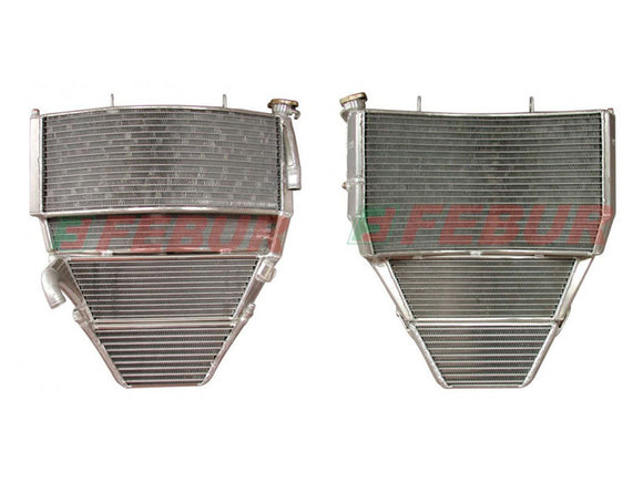 03 Gsx R1000 Radiator FEBUR Suzuki GSX-R1000 (03/04) Complete Racing Water and Oil Radiator ...