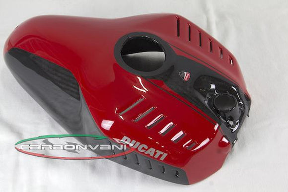 CARBONVANI Ducati Panigale (12/19) Carbon Fuel Tank Cover (Ullberg version)