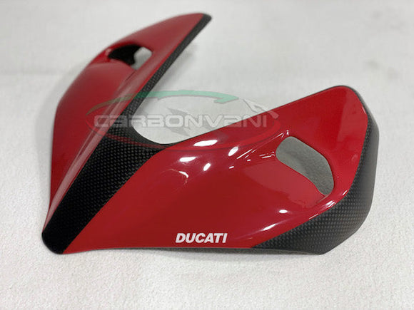 CARBONVANI Ducati Streetfighter V4 (2020+) Carbon Headlight Cover (upper; red)