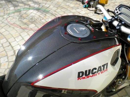 CARBONVANI Ducati Monster Carbon Side Tank Panels Kit – 2Wheels Hero