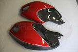 CARBONVANI Ducati Monster 696/796/1100 Carbon Side Tank Panels Kit "Red"