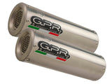 GPR Suzuki GSX1300BK B-King Dual Slip-on Exhaust "M3 Titanium Natural" (EU homologated)