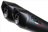 GPR Triumph Speed Triple 1050 (16/17) 3 to 2 Slip-on Exhaust "Furore Evo 4 Nero" (EU homologated)