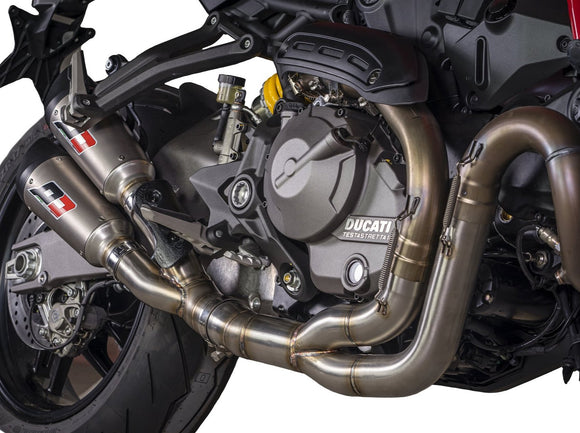 QD EXHAUST Ducati Monster 1200 / 821 (14/17)  Dual Slip-on Exhaust 