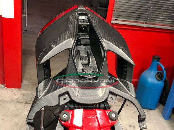 売り切り❗️CARBONVANI エキゾーストヒート（Panigale V2用) CARBONVANI Ducati Panigale V2 Carbon Tail Bottom (under seat tray