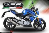 GPR BMW G310R / G310GS (16/21 Euro4) Full Exhaust System "M3 Titanium Natural" – Accessories in the 2WheelsHero Motorcycle Aftermarket Accessories and Parts Online Shop