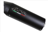 GPR Triumph Speed Triple 1050 (16/17) 3 to 2 Slip-on Exhaust "Furore Evo 4 Nero" (EU homologated)