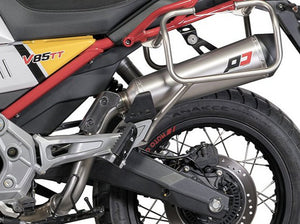 QD EXHAUST Moto Guzzi V85 TT (2019+) Titanium Slip-on Exhaust "Tronco-Cono" (EU homologated)