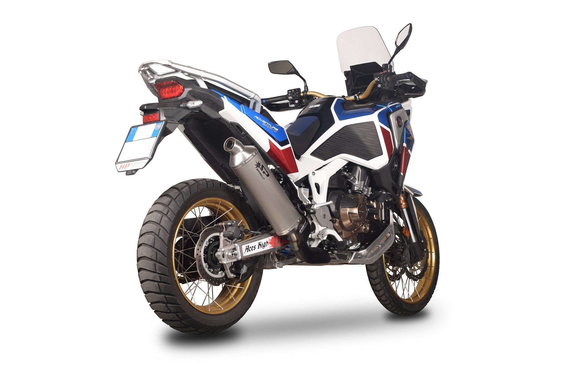 SPARK Honda CRF1100L Africa Twin Slip-on Exhaust (approved) – 2Wheels Hero, image size:2000x1333