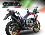 GPR Honda CRF1000L Africa Twin Adventure Sports (18/19) Slip-on Exhaust "Furore Evo 4 Nero" (EU homologated)