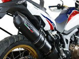 GPR Honda CRF1000L Africa Twin Adventure Sports (18/19) Slip-on Exhaust "Furore Evo 4 Nero" (EU homologated)